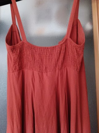 Vestido Pull&Bear rojo botones