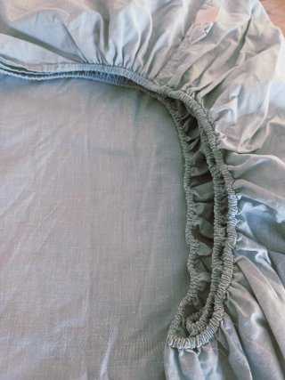 Sábana bajera verde 150x200