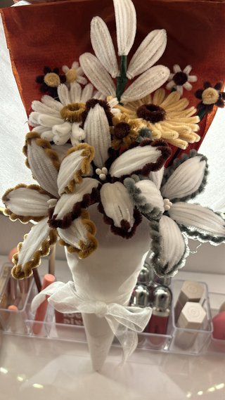 Flores personalizadas con limpiapipas