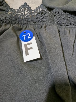 Camicia Shein nera con pizzo