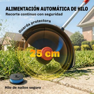 Desbrozadora a Batería 18V + 2 Baterías 4.0Ah