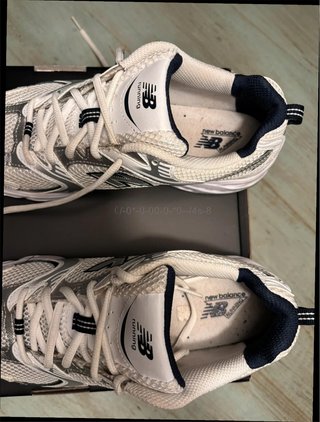 New Balance 530 Plata/Blanco Talla 37