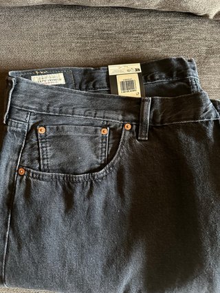 Vaqueros NUEVOS Levi's 501 Original Recto Negro