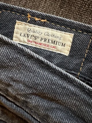 Vaqueros NUEVOS Levi's 501 Original Recto Negro