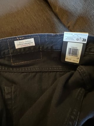Vaqueros NUEVOS Levi's 501 Original Recto Negro
