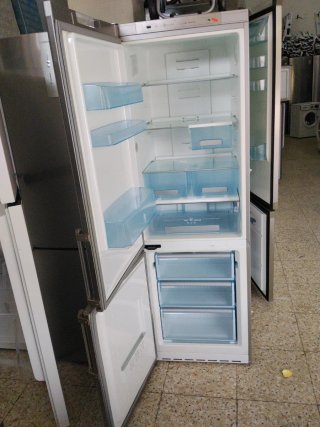 Nevera combi acero inoxidable