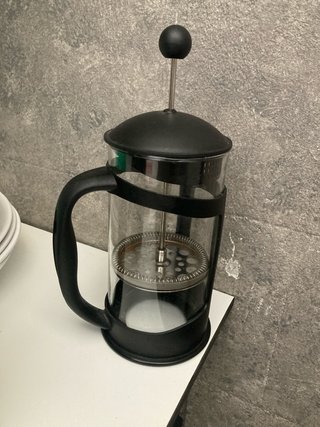 Cafetera de émbolo de vidrio