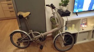 Bicicleta Plegable Plata