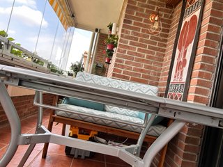 Mesa de terraza extensible