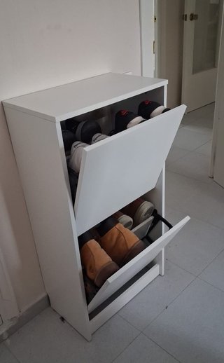 Zapatero BISSA 2 cajones blanco