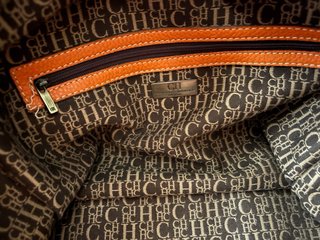 Bolso Carolina Herrera Naranja Piel
