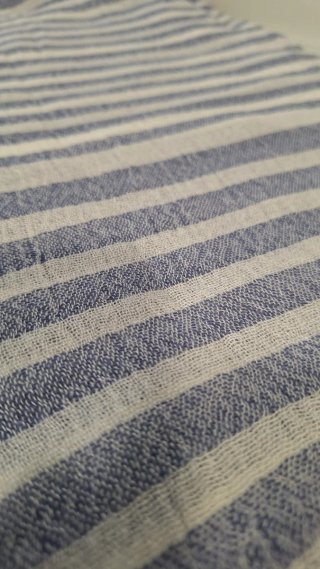 Pañuelo pareo rayas azules