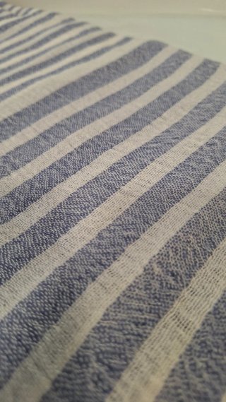 Pañuelo pareo rayas azules