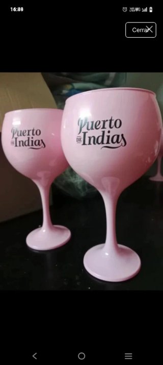 Set 2 Copas Puerto de Indias Rosa