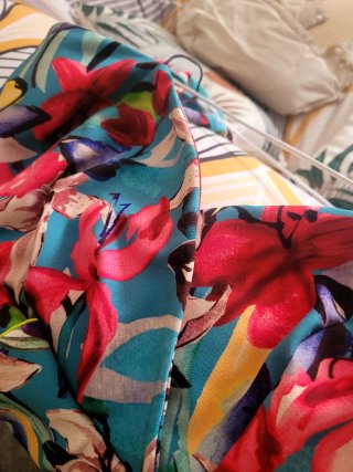 Vestido midi estampado floral