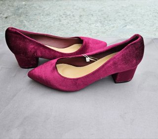Zapatos Amichi Terciopelo Granate Talla 39