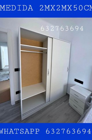 Armario puertas correderas 200x200x50cm