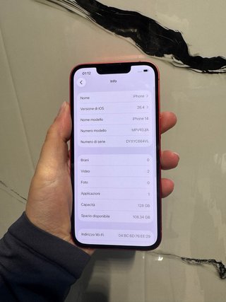 iPhone 14 128GB Rosso
