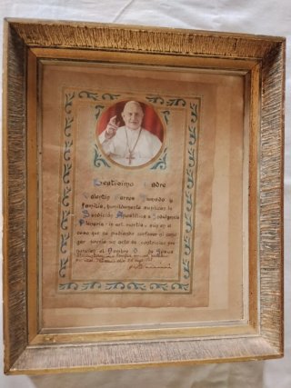 Cuadro Sagrado Corazón de Jesús Antiguo