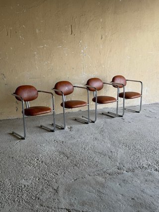 Sillas Cantilever Vintage Años 70