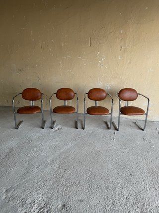 Sillas Cantilever Vintage Años 70