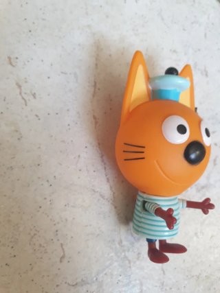 2 Pupazzetti kid e cats Gatti Arancioni