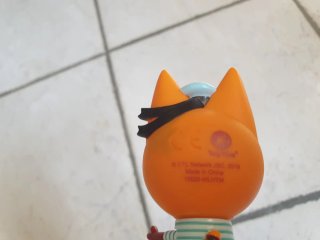 2 Pupazzetti kid e cats Gatti Arancioni