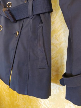 Gabardina corta mujer ANNA gris