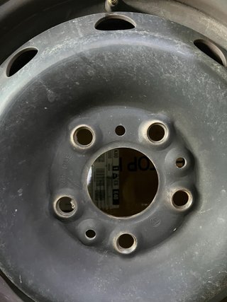 Llanta acero chapa autocaravana / furgoneta