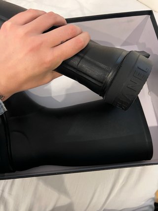 Stivali pioggia Chanel neri
