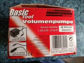 Inflador eléctrico Mannesmann Volumenpumpe