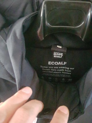 Abrigo Ecoalf Parko Talla M Negro