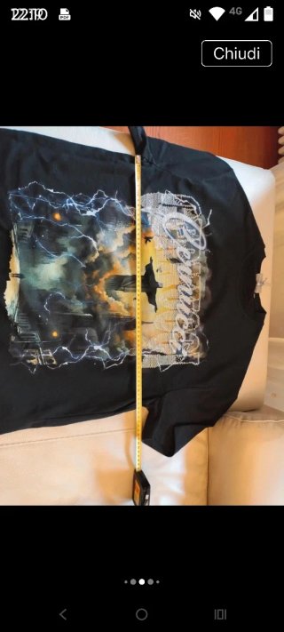 T-shirt Cernucci Uomo Nera Taglia S