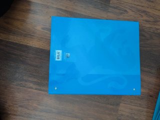 Carpetas Oxford azul y turquesa