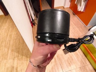 Altavoz Bluetooth Cilíndrico Negro