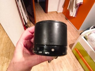 Altavoz Bluetooth Cilíndrico Negro