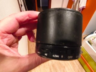Altavoz Bluetooth Cilíndrico Negro