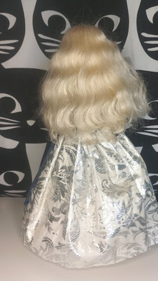 Barbie Winter Velvet Vestito Blu e Argento