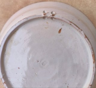 Lebrillo antiguo azul y blanco