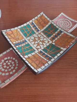 Set 3 Piezas Mosaico Artesanal