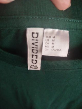 Camiseta verde hombre talla M