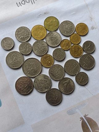 Lote monedas Francia