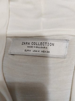 Camiseta Zara Talla Única Blanca