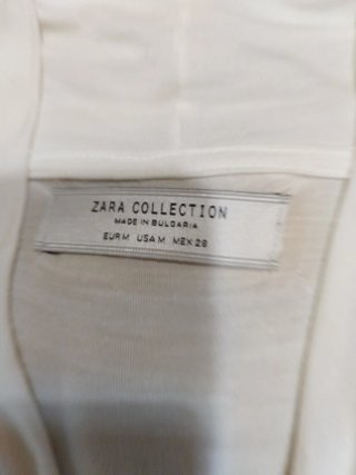 Camiseta Zara Talla Única Blanca