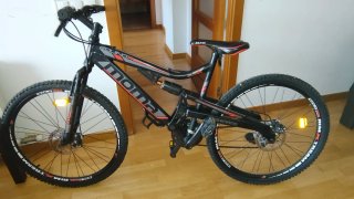 Bicicleta moma doble suspensión 26" talla M