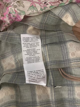 Falda Larga Gucci Tartán Verde y Blanco