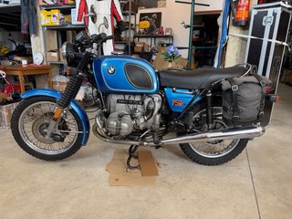 Bmw R75   /6 1976 azul monza