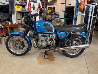 Bmw R75   /6 1976 azul monza