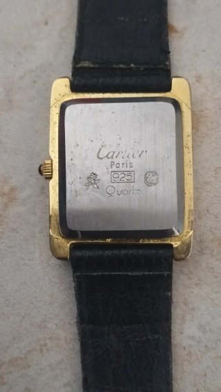 Reloj Cartier Tank Cuadrado Dorado