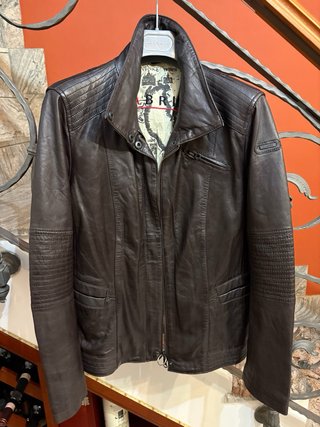 Giubbino Biker Vera Pelle Morbida Vintage